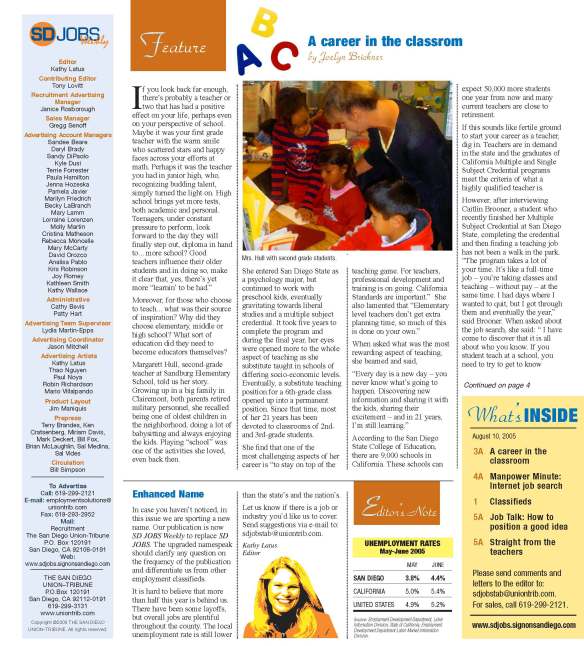 Career in the Classroom