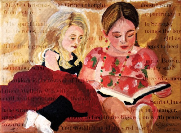 "Golden Hours," 12" x 9." acrylic on canvas